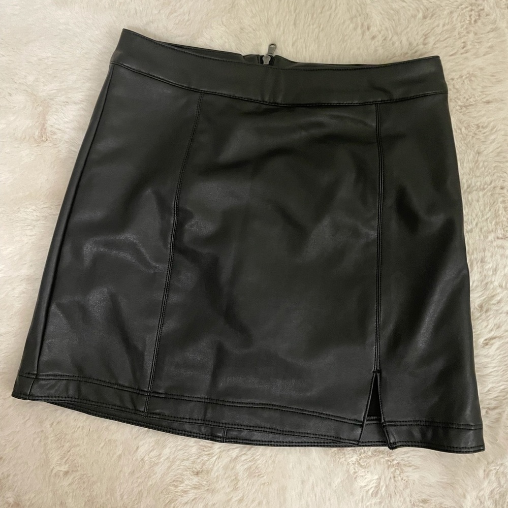 Mini Leather Skirt